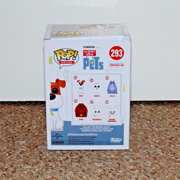 2016 Funko Pop! Vinyl HMV Exclusive The Secret Life of Pets Flocked Max New - Picture 2 of 6